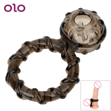 OLO Elastic Penis Ring Male Cock Ring Scrotum Cock Cages Scrotal Binding Delay Ejaculation Male Masturbator Sex Toys for Men 2024 - buy cheap