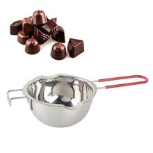 Stainless Steel Chocolate Pot Double Pan Milk Bowl Butter Candy Insulation Pastry Baking Tools Small Large Size 400ml/600ml 2024 - buy cheap