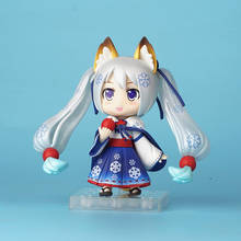 10cm Snow Miku Hatsune Miku Figurine Q Version Model Toy Doll Toy Miku PVC Action Figures toys Anime figure Toys For Kids gifts 2024 - buy cheap