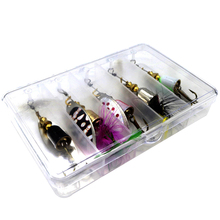 5Pcs 7.7g Spinners Fishing Lures Hard Bait Sequin With Feather Bass For Perch Salmon Pike Trout Tackle Lure Fishing Accessories 2024 - buy cheap
