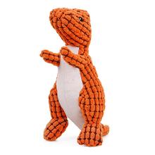 Brinquedos de pelúcia em forma de dinossauro, brinquedo para animais de estimação, resistente à mordida, barulho de brinquedo com barulho para cachorro 2024 - compre barato