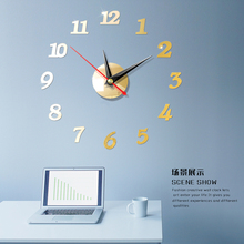 Grande relógio de parede grande relógio decalque 3d adesivos numerais romanos diy parede moderna sala 2024 - compre barato