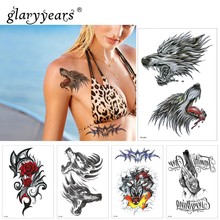 Временная тату-наклейка glaryyears, 1 лист, классная поддельная татуировка, монстр, женская, мужская, женская, мужская, водостойкая, маленькая, боди-арт, TH Link 12 2022 - купить недорого