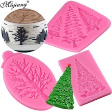 3D Tree Shape Silicone Mold Christmas Cupcake Fondant Cake Decorating Tools DIY Cookie Baking Polymer Clay Candy Chocolate Molds 2024 - buy cheap