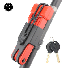 PCycling Bicycle Lock Stainless Alloy Steel Folding Lock MTB Road Bike Anti-theft Anti-hydraulic Shear Lock Key Lock Accessories 2024 - buy cheap