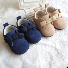 OMN Genuine Leather Baby Girls Moccasins Cute Butterfly-knot Baby Girls First Walkers Infant Toddler Shoes 2024 - buy cheap