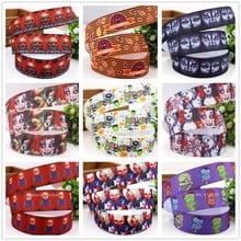 157291, free shipping 22MM Horror Doll Series Printed grosgrain ribbon, DIY handmadeHair accessories Material wedding gift wrap 2024 - buy cheap