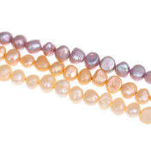 YYW Baroque Cultured Freshwater Pearl Beads Jewelry Orange Pink Purple 6-7mm Sold Per Approx 15.5 Inch Strand 2024 - buy cheap