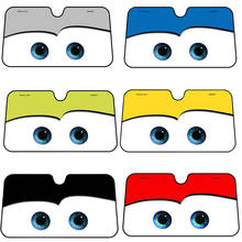 Aluminium Foil Color Cartoon Big Eyes Car Windshield Sunshade Sun Visor Covers 2024 - buy cheap