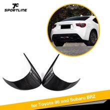 100% de fibra de carbono seca, luces traseras para coche, cejas, párpados aptos para Toyota 86 y Subaru BRZ 2012-2018 2024 - compra barato