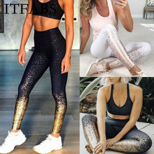 ITFABS Women Sport Pants High Waist Yoga Fitness Leggings Running Gym Scrunch Trousers 2024 - buy cheap