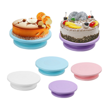 Rotating Cake Plate Round Cake Decorating Rotary Table Cake Swivel Base Turntable Stand Kitchen Baking Tool 2024 - buy cheap