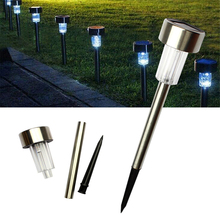 Dropship 10PCS Garden LED Solar Lamp Yard Lawn Light Landscape Path Lampara Lighting Waterproof Outdoor bombilla Backyard Decor 2024 - buy cheap