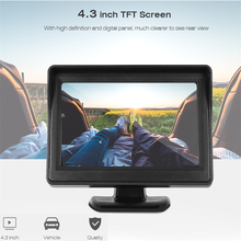 4.3 Inch TFT LCD Car Monitor Foldable Monitor Display Reverse Camera Parking System for Car Rearview Monitors NTSC PAL 2024 - buy cheap