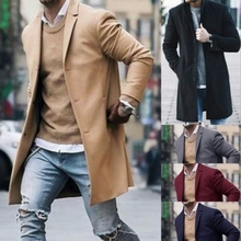 Мужской Повседневный свитер, приталенный вязаный кардиган с длинным рукавом, Тренч, куртка, костюм 2024 - купить недорого