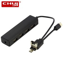 CHYI 3 In 1 USB Type C Hub Adapter USB Hub 4 Ports Micro OTG USB 2.0 Splitter Smart Accessories For Macbook Smartphone PC 2024 - buy cheap