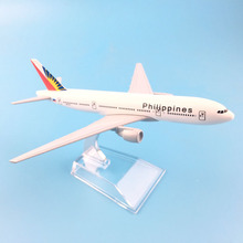Plane Airplane Model Philippines Boeing 777 Aircraft Model Diecast Metal Airplanes Model 16cm 1:400 Plane Toy Gift 2024 - buy cheap