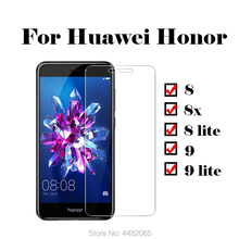 For Huawei honor 9 Lite screen protector on huawey homor honnor 8 X 8X light vetro view tempered glass protective glas 9Lite X8 2024 - buy cheap