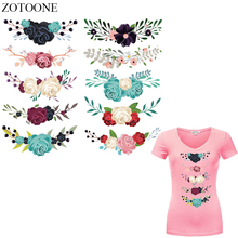 ZOTOONE 10pcs/lot Flower Patches Iron on Transfers for Clothing DIY Accessory Decoration T-shirt Dresses Patch A-level Washable 2024 - buy cheap