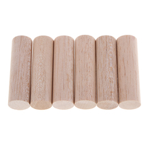 Natural Unfinished Round Balsa Wood Sticks Rods for Kids Children DIY Christmas Ornament Handmade Toys Craft Making 2024 - buy cheap