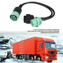 9 Pin to OBD2 Interface Truck Y-Cable Adapter OBDII Y Splitter Truck J1939 9 Pin Deutsch Truck Adapter 2024 - buy cheap