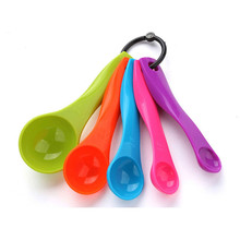 5 Pcs Colorful Plastic Measuring Spoons Sets Kitchen Utensil Spice Cup Sugar Salt Bakery Cooking Baking Tools Kitchen Accesories 2024 - buy cheap