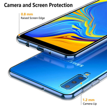 For Samsung Galaxy A7 2018 A750 Crystal Clear Transparent Silicone Shockproof Cases Cover Ultra Thin Slim Glossy Fundas Coque 2024 - buy cheap