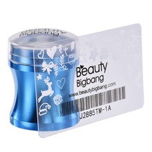 BeautyBigBang Metal Nail Art Stamper + Plastic Scraper Clear Jelly Silicone Head for DIY Nail Polish Stamping Stencil Tools 2024 - buy cheap