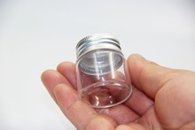 10pcs/lot 37*40mm 25ml Glass Bottle Screw Aluminum Cap Empty Jars Glass Wish Bottle Liquid Food Perfume Oil Bottle Jar Wed Decor 2024 - buy cheap