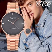 CCQ Brand Men Ultra Thin Business Watch Luxury Male Stainless Steel Clock Quartz Wrist Watch Relogio Masculino Best Selling 2024 - buy cheap
