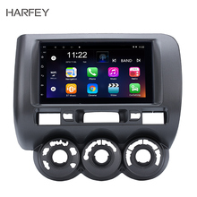 Harfey 2din 7 "сенсорный экран автомобильный мультимедийный плеер Android 10,0 DVR wifi gps Navi Радио для 2002-2008 HONDA Jazz (Руководство AC,RHD) 2024 - купить недорого