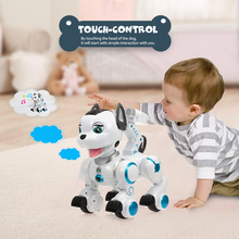 Радиоуправляемые роботы K10 умные собаки с дистанционным управлением собаки программируемые сенсорные музыкальные песни игрушки для детей 2024 - купить недорого