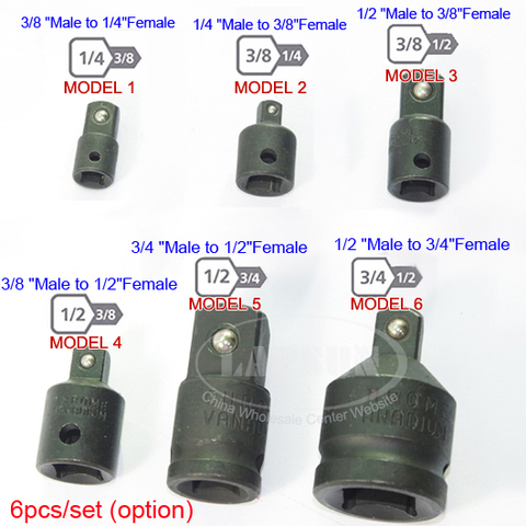 Buy 1pcs Of 1 4 3 8 1 2 3 4 Inch Drive Socket Reducer Air Impact Heavy Duty Ratchet Adapter Size Optional In The Online Store Shenzhen Lapsun Store At A Price Of 29 99 Usd With