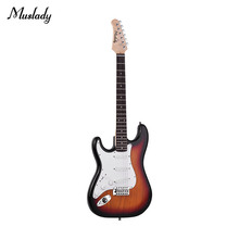 Muslady Electric Guitar Solid Wood Maple Neck 21 Frets 6 String with Speaker Pitch Pipe Guitar Bag Strap Picks Left Hand 2024 - buy cheap