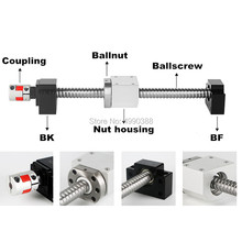 Tornillo de bola enrollado C7 SFU1610, 200 a 1000mm, con extremo mecanizado + husillo de bolas 1610 + carcasa de tuerca + soporte de extremo BK/BF12 + acoplador RM1610 2024 - compra barato