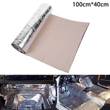 10mm Car Sound Proofing 100x40cm Firewall Sound Deadener Heat Insulation Deadening Mat Pads Door Hood Fiberglass Rubber Sponge 2024 - buy cheap