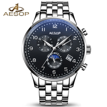 Aesop Fashion Watch Men Automatic Mechanical Wrist Shockproof Waterproof Wristwatch Male Clock Relogio Masculino Hodinky 9003g 2024 - buy cheap