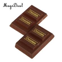 MagiDeal Wooden Magnet Connected Chocolate Simulation Food Play House Kitchen Toy Kids Pretend Play 5x6cm 2024 - buy cheap