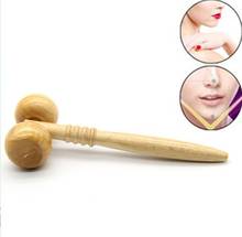 Wooden Thin Face Roller V Face Massager Thin Face Instrument To Double Chin Lean Muscle 3d Massage Ball Can Wholesale 2024 - buy cheap