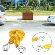 FORAUTO Car Emergency Tow Cable Towing Strap Rope with Hooks 3 Tons 4 Meter Auto Towing Rope For Car Truck Trailer SUV Vehicle 2024 - buy cheap