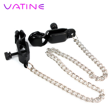 VATINE Stainless Steel Breast Clips Nipple Clamps with Metal Chains SM Erotic Toys Sex Toys for Couples Adult Products 2024 - buy cheap