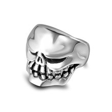 Unique Ugly Monster Skull Modeling Viking Ring Personality Punk Style Titanium Steel Jewelry US 7-12 Size 2024 - buy cheap