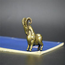 Collectable Chinese Brass Carved Animal Zodiac Sheep Exquisite Small Statues 2024 - buy cheap