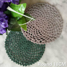 18CM Round Vintage Hollow Out Crochet Dining Napkins Mantel Individual Table Placemat Home Kitchen Christmas Doilies Coaster Set 2024 - buy cheap