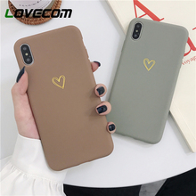 LOVECOM Hollowly Heart Phone Case For iPhone 12 Mini 12 Pro Max 11Pro Max X XS Max XR 7 8 Plus Candy Color Soft TPU Back Cover 2024 - buy cheap