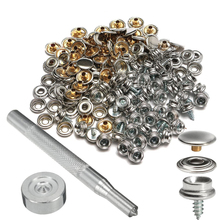 50 Set 15mm Stainless Steel Push Button Sockets Screw Stud With Tool Snap Fastener Kit For Boat Cover Handbags Clothing Leather 2024 - buy cheap