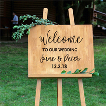 Welcome To Our Wedding Personalized Entrance Welcome Sign Wedding Rustic Wood Wedding Welcome Sign Baby Shower Party Engagement 2024 - buy cheap