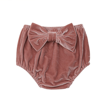 New Arrivels Newborn Kid Baby Girl Casual PP Pants Pleuche Shorts Gold Velvet Bowknot Bloomer 2024 - buy cheap