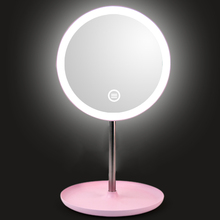 Moda LEVOU Espelho de Luz Lâmpada de Mesa 360 ° Rotação Ajustável Brilho Beleza Espelho de Maquilhagem 2024 - compre barato