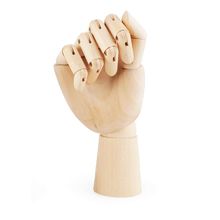 PPYY NEW -Wood Artist Drawing Manikin Articulated Mannequin with Wooden Flexible Fingers 10 inch Right Hand 2024 - buy cheap